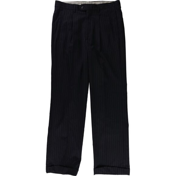 Ralph Lauren Mens Stripe Dress Pants Slacks, Blue, NWT